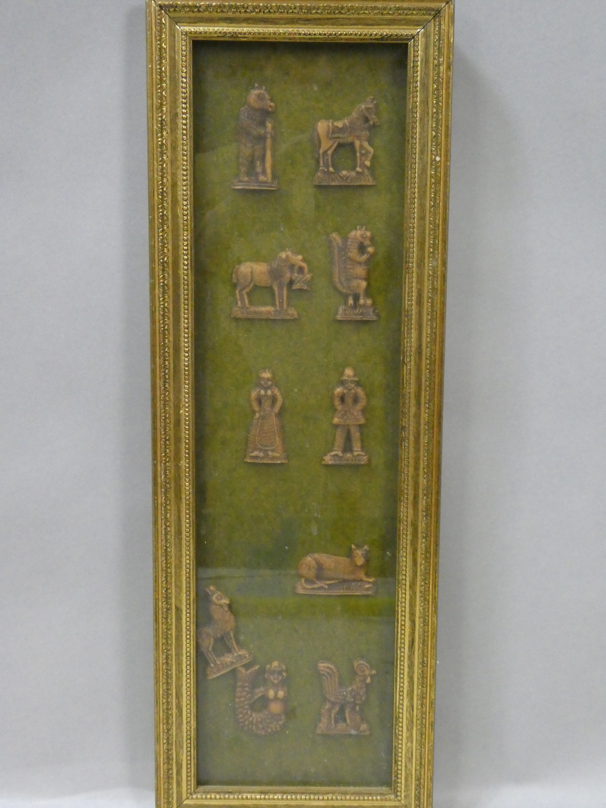 Set 10 c1670 Hungarian Carved Bone Molds