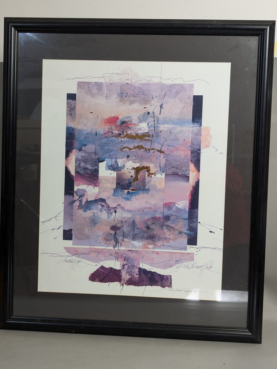 Stunning Framed Abstract Art by Francis Miller Raspé
