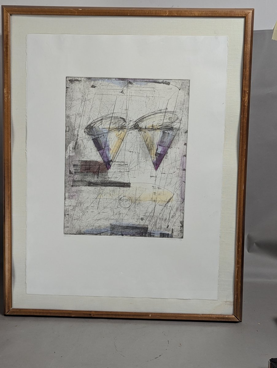 Charles Buck Circle Spin II Etching 1989 Limited Edition Art Print