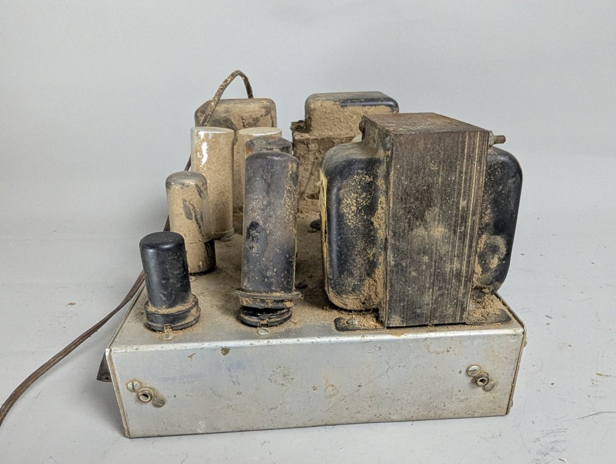 Vintage Tube Amplifier Chassis Great For DIY Audio Repair Parts Restoration