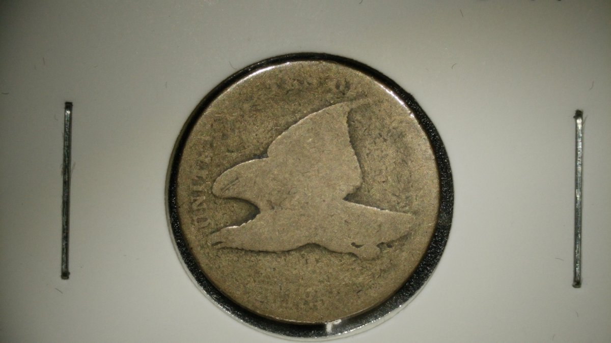 1858 Flying Eagle Cent VG - James B. Longacre, Last Year of Issue, Numismatic Coin