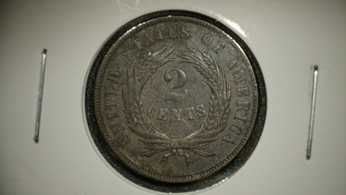 1865 Two Cent Piece Lot - Professionally Graded V.G. by James B. Longacre