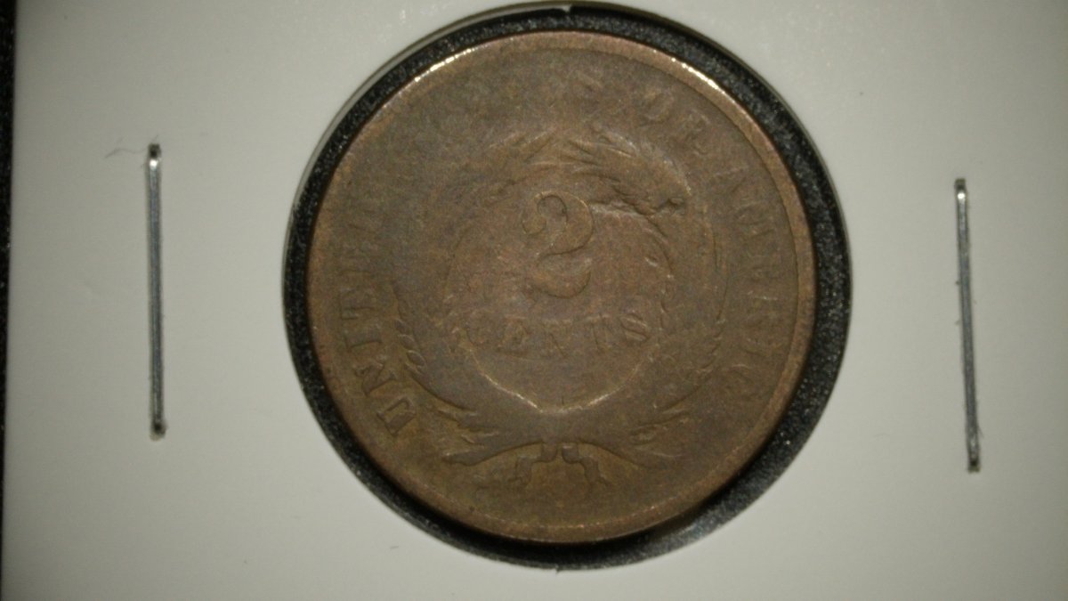 1867 United States Two Cent Piece Good by James Barton Longacre