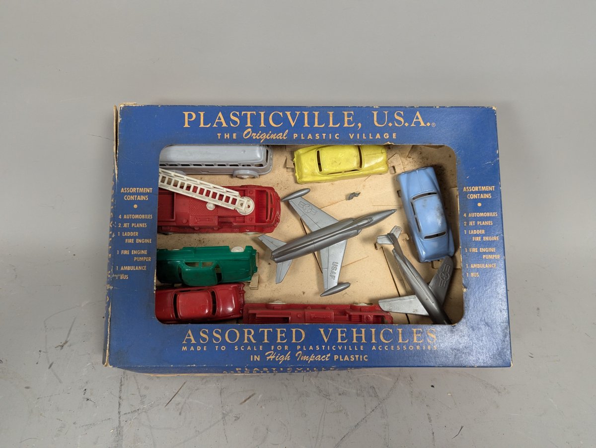 Bachmann Plasticville USA Assorted Vehicles Set V-10 Complete Vintage Toy Cars
