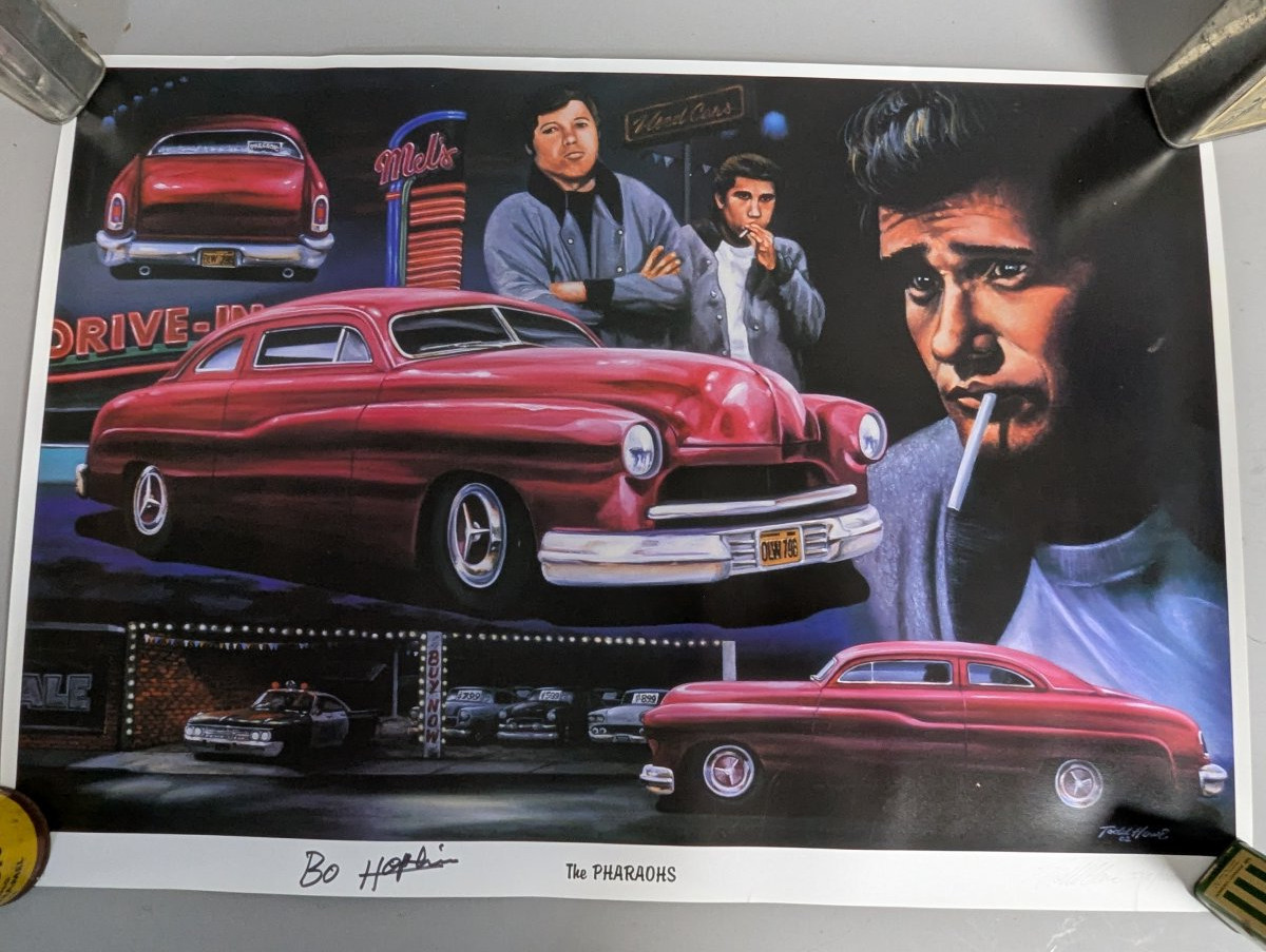 Todd Howe Limited Edition Print 'The Pharaohs' Signed by Bo Hopkins American Graffiti