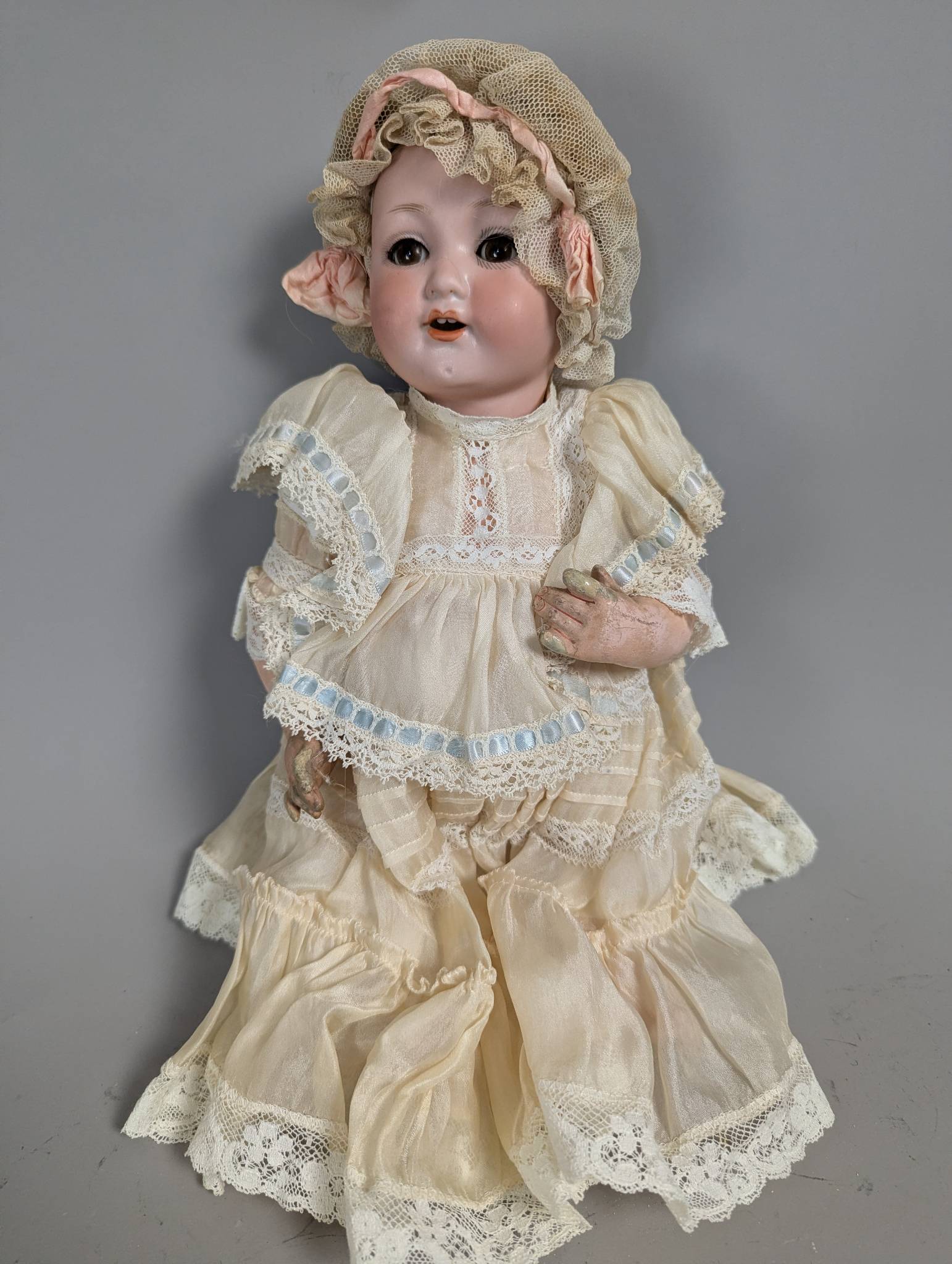 Bisque Doll by Otto Gans with Period Dress