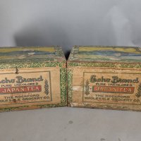 Echo Brand Pure Uncolored Japan Tea Chests by Rockford Wholesale Grocery Co. c1900