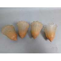 Art Deco Slip Shade Sconce Covers Set of Four Antique Lighting