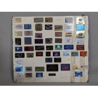 Collection of 1990s Ohio Michigan Car Show Dash Plaques Display Board Automotive Memorabilia