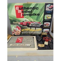 Vintage A.C. Gilbert Authentic Model Turnpike Set with Crossover Track Accessory