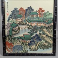 Chinese Painting in Yangcai Style with Multitude of Pastel Hues