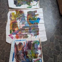 3 Abstract Pop Art Paintings by Robert Sabuda