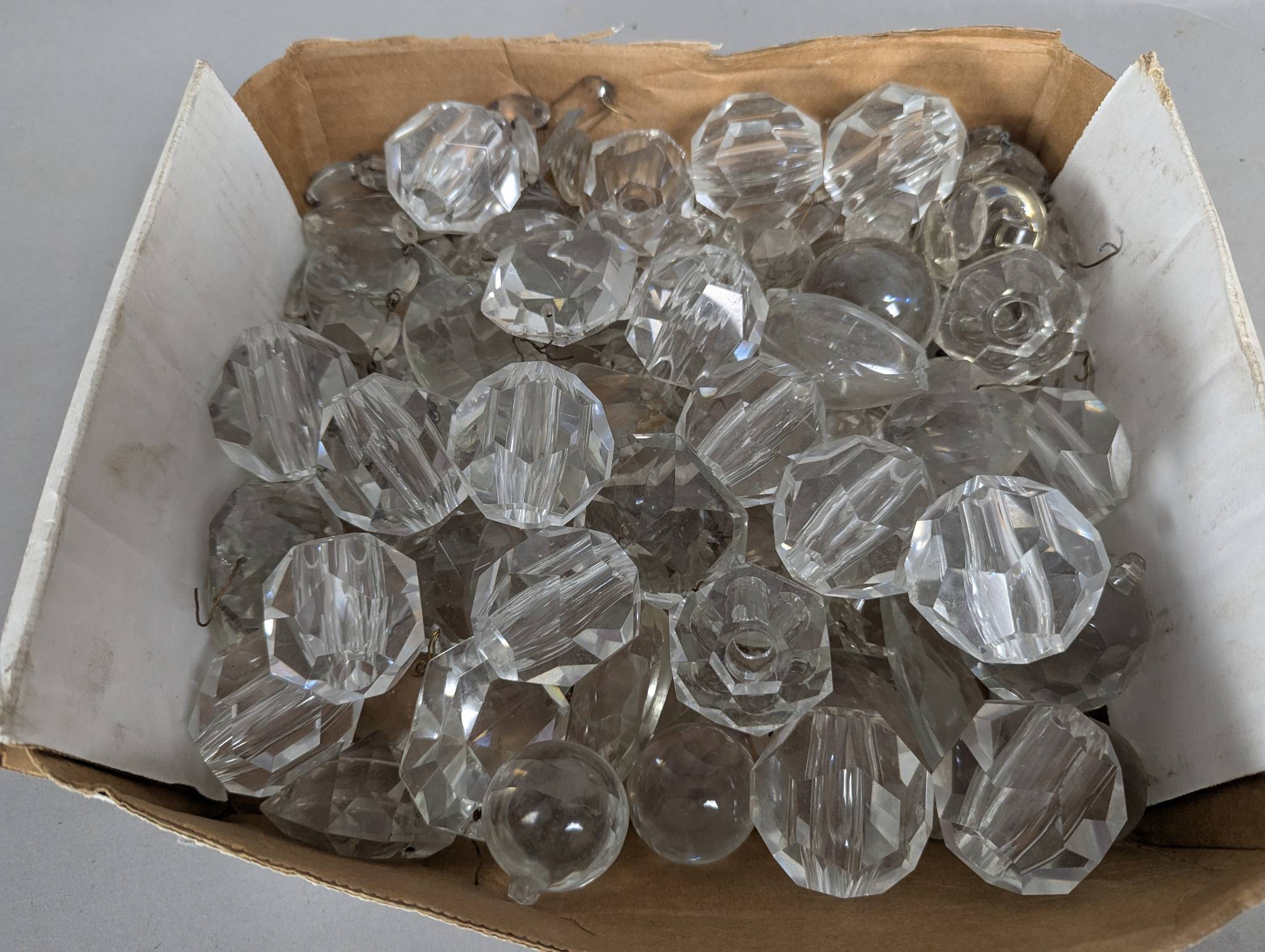 Large Glass Prism Assorted Lamp Parts