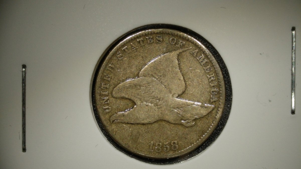 1858 Flying Eagle Cent by James B. Longacre - Very Good (VG) - Rare Collectible Coin