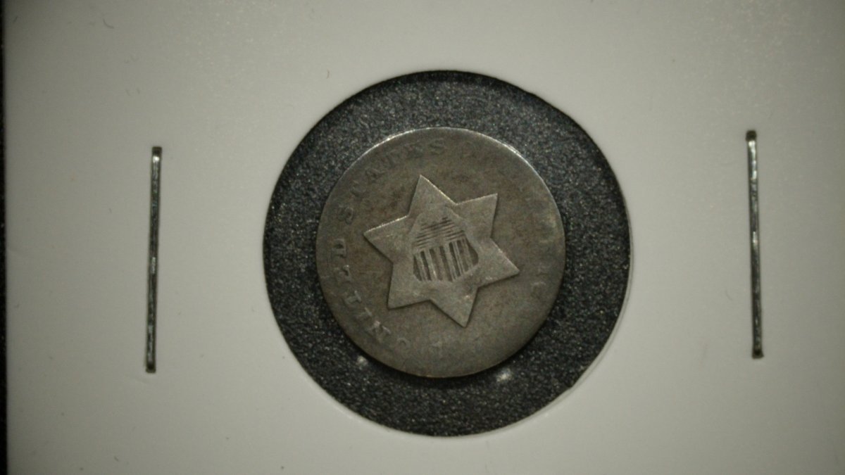 1851 U.S. Silver Three-Cent Piece Trime G by James B. Longacre - Rare Coin