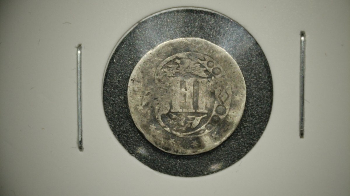 1858 Silver Three-Cent Piece Trime G Graded Coin by United States Mint