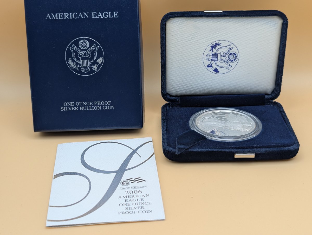 2006-W American Eagle Silver Proof Coin - Adolph A. Weinman - Excellent Condition