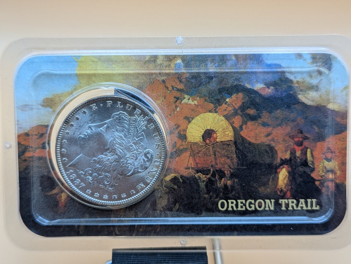1887-P US Morgan Silver Dollar by George T. Morgan Mint State Uncirculated
