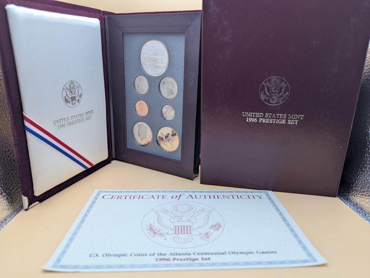 1996 United States Mint Olympic Games Prestige Proof Set - Excellent Condition
