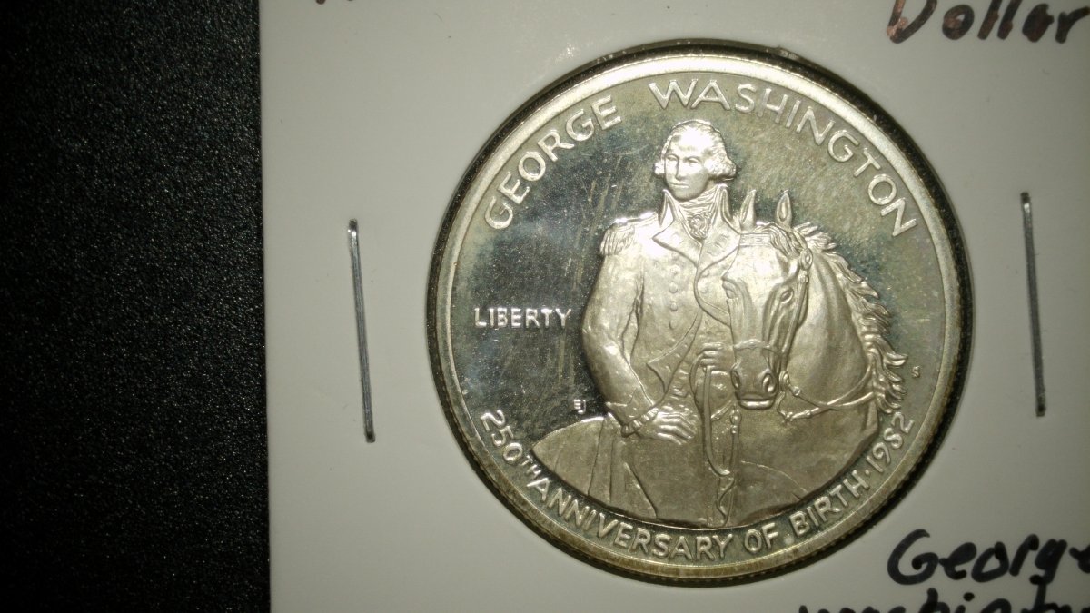 1982-S George Washington 250th Anniversary Commemorative Proof Half Dollar by Elizabeth Jones