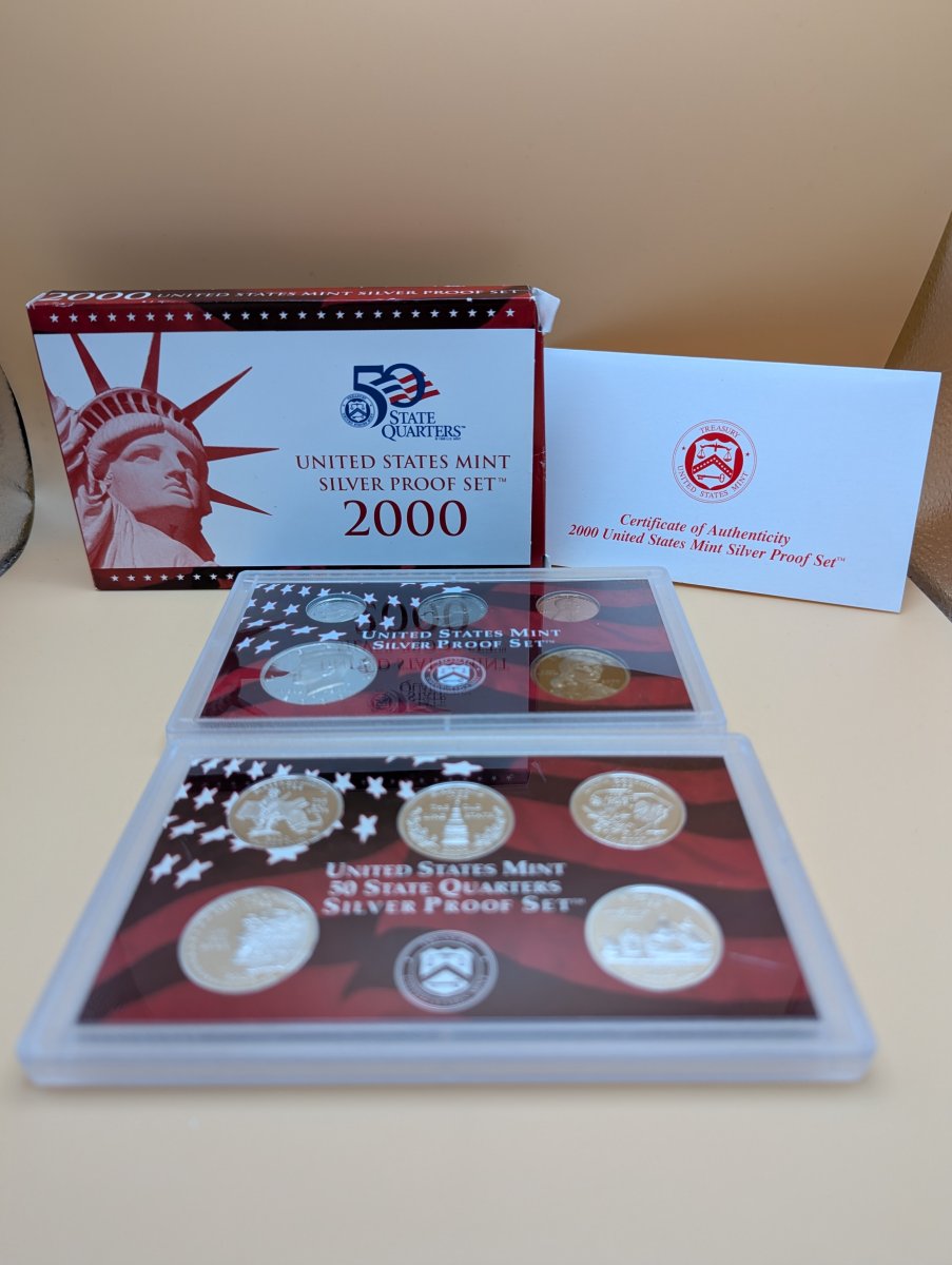 2000-S United States Mint Silver Proof Set - Professional Grade Mint Condition