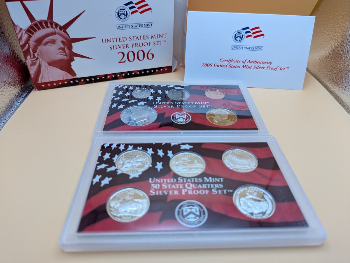 2006 United States Mint Silver Proof Set - 10 Coins with Box & COA