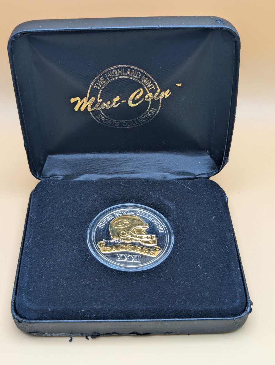 1997 Green Bay Packers Super Bowl XXXI Champions 1oz .999 Fine Silver Coin Mint