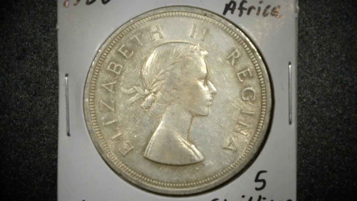 1958 South Africa 5 Shillings Coin Lot - F & VF - Mary Gillick, Coert Steynberg Designs