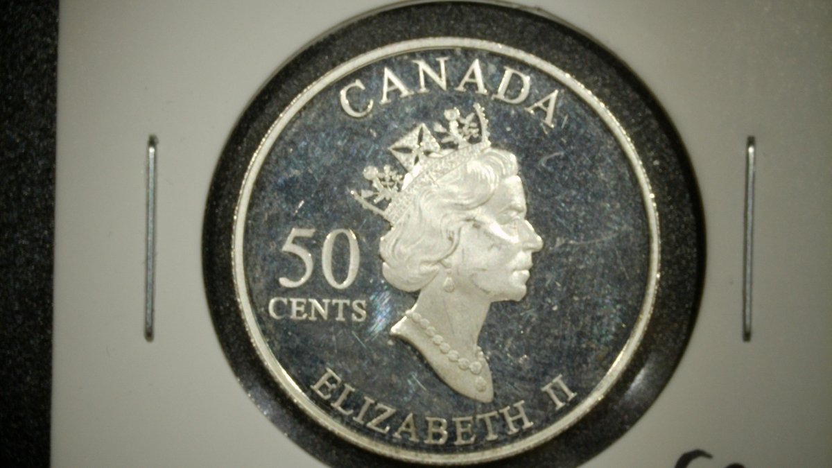 2002 Canada 50 Cents Manitoba Sterling Silver Proof Coin by Dora de Pédery-Hunt
