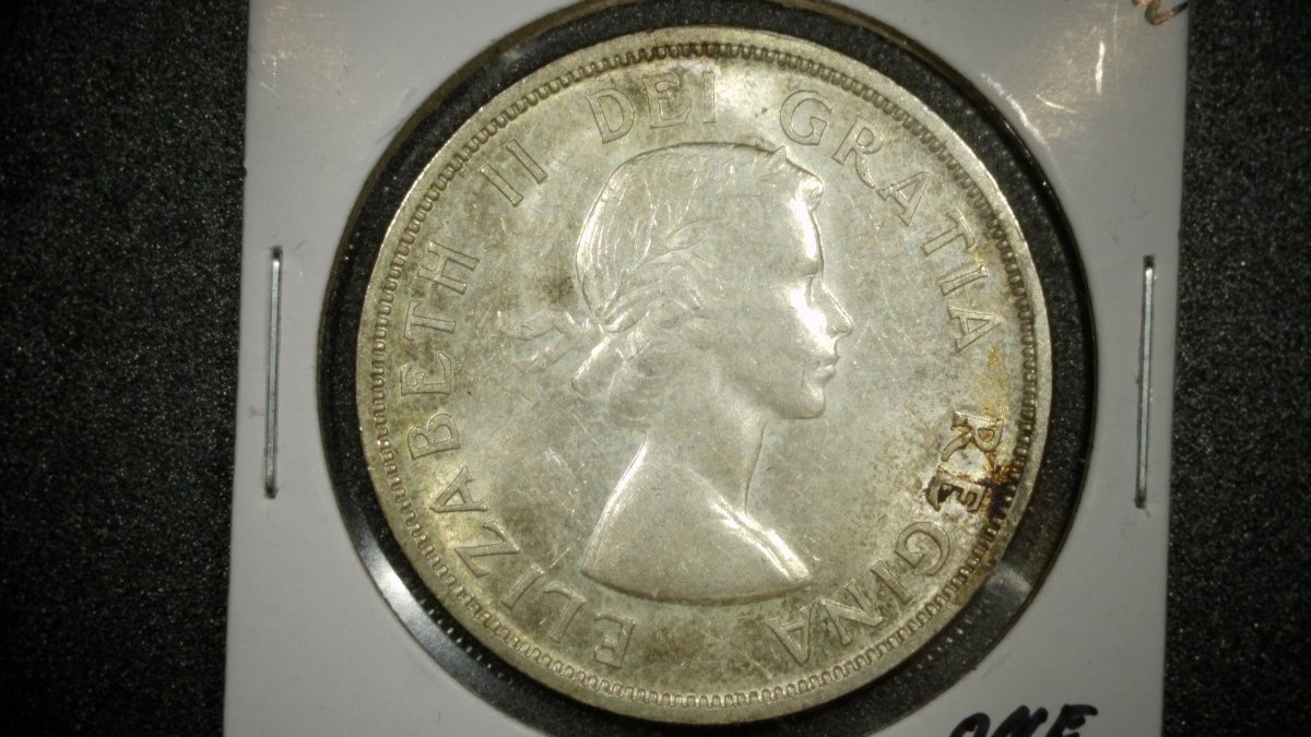 1958 Canada Silver Dollar British Columbia Centennial Extra Fine Stephen Trenka