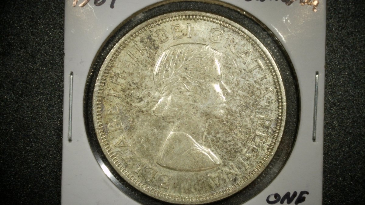 1964 Canada Silver Dollar Charlottetown Quebec Commemorative Uncirculated Coin