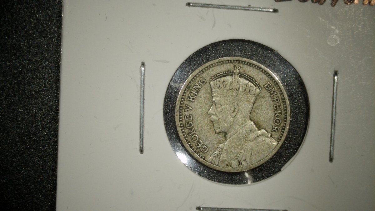 1933 New Zealand 3 Pence Silver Coin VF King George V George Kruger Gray Art