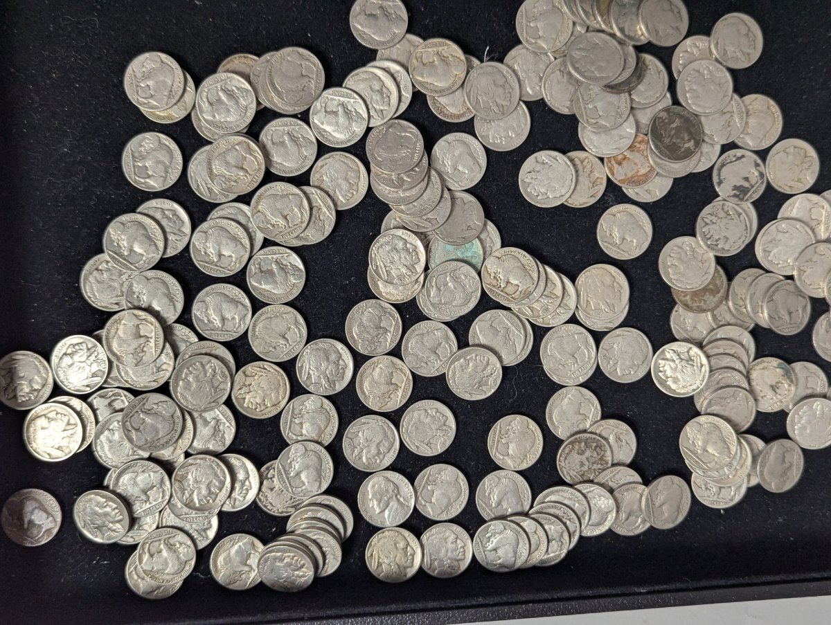 Bulk Lot of U.S. Buffalo Nickels, Mixed Dates and No Dates, Fair Grade by James Earle Fraser