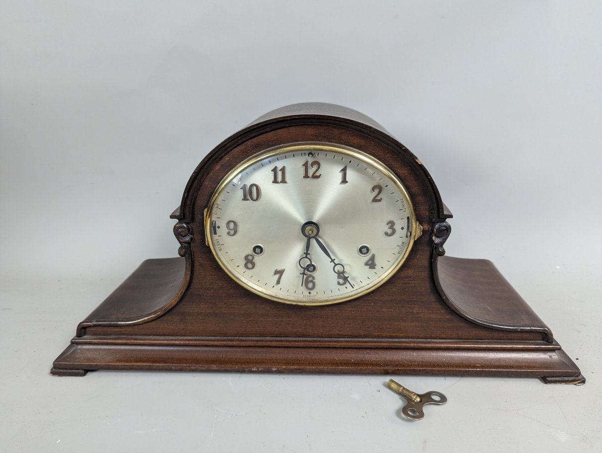 Celebrate Westminster-Trinity Chime Mantel Clock with Key and Pendulum