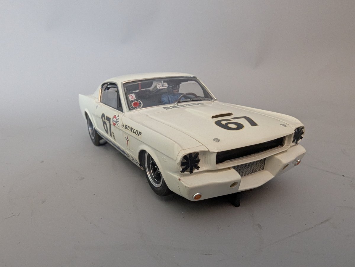 Vintage 1966 Shelby G.T. 350R Slot Car Model Custom Kit Built Racing Collectible