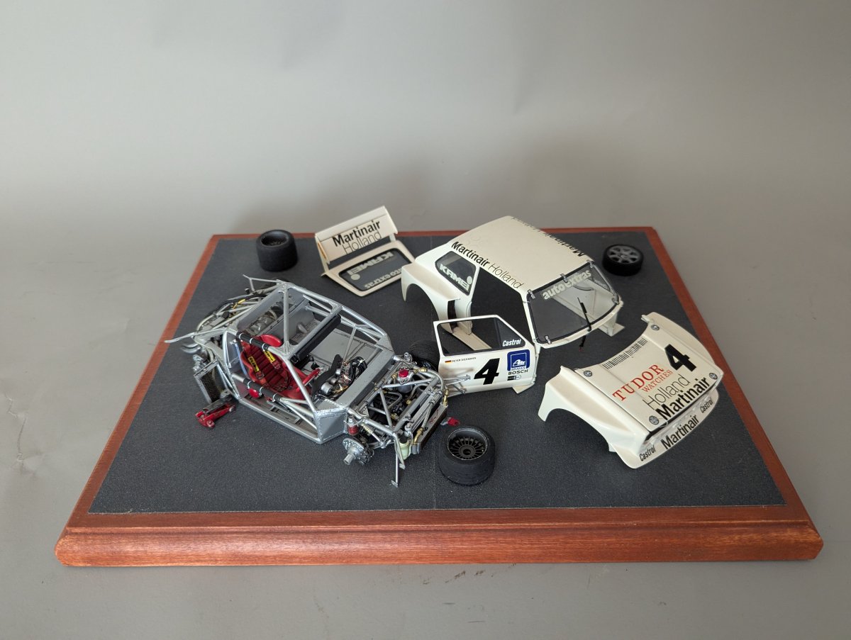 Custom Zakspeed Ford Capri Gr. 5 Race Car Diorama Unique Model Kit Display