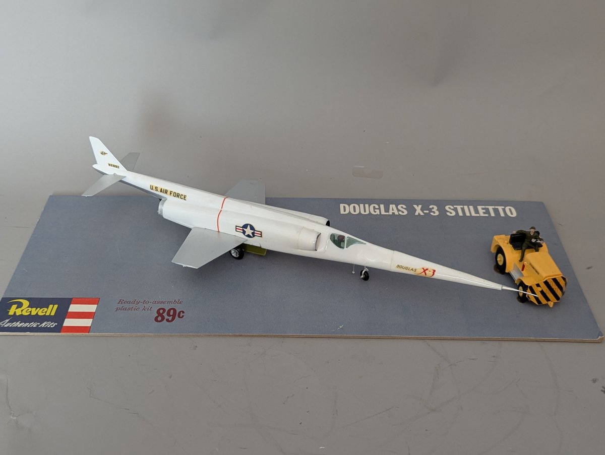 Vintage 1950s Revell Douglas X-3 Stiletto Promotional Store Display Model