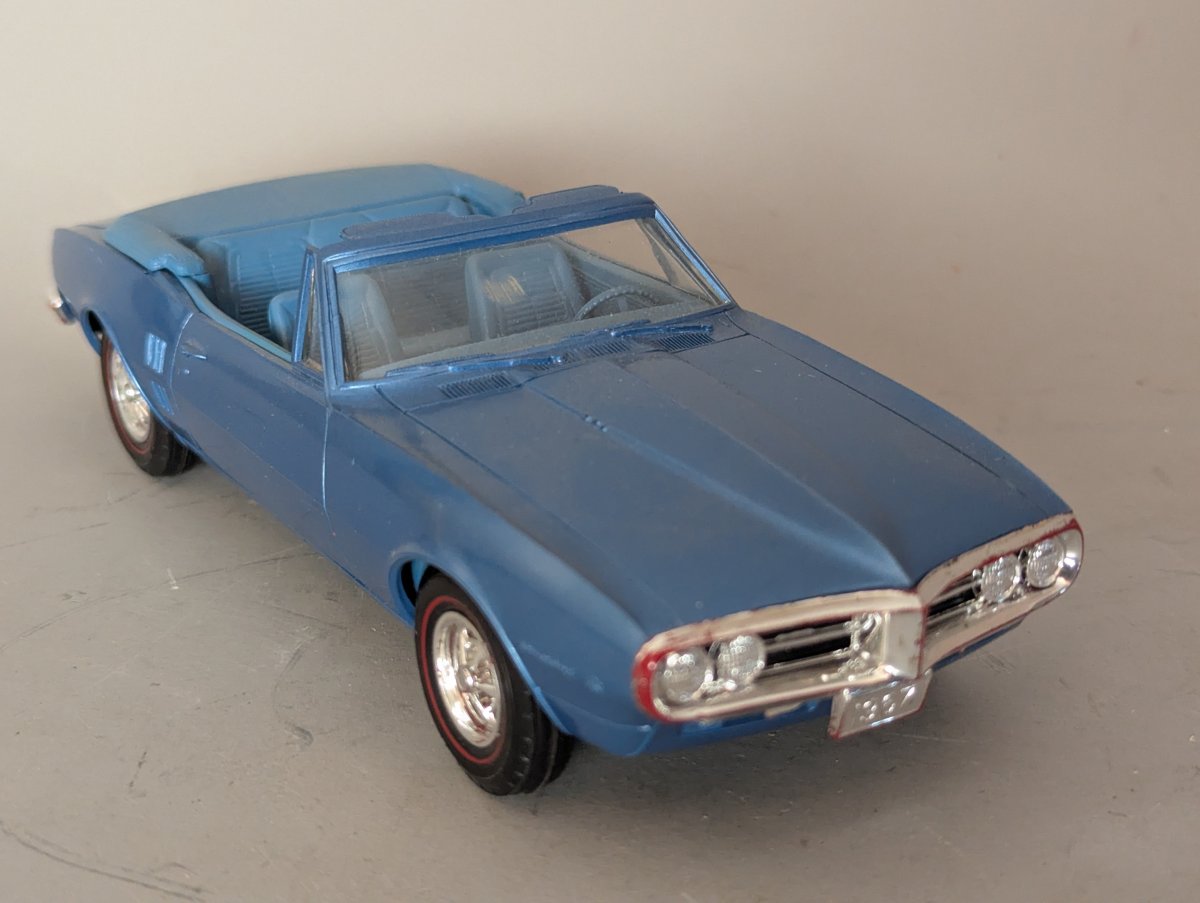 Vintage 1967 Pontiac Firebird Convertible Promotional Model Car AMT Muscle Classic