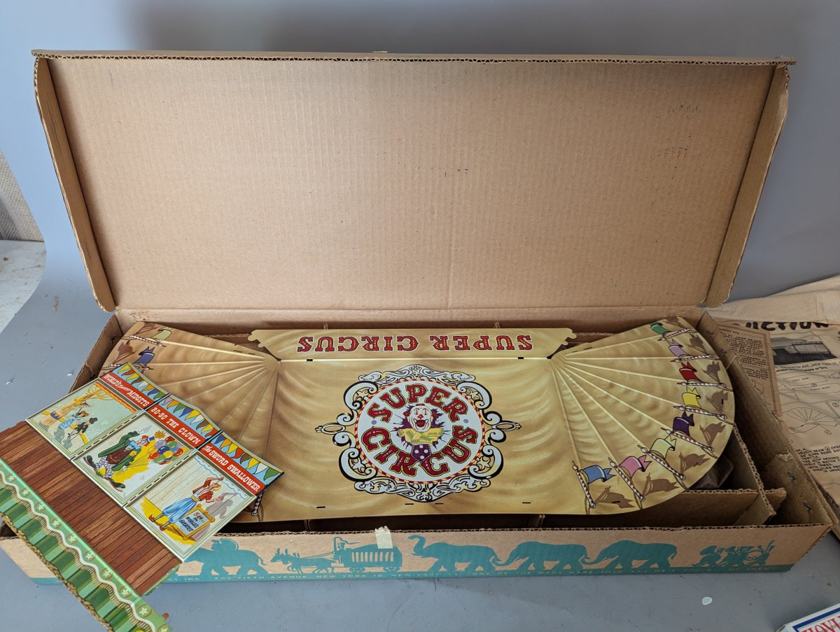 Louis Marx Super Circus Playset Vintage Toy Complete New Old Stock