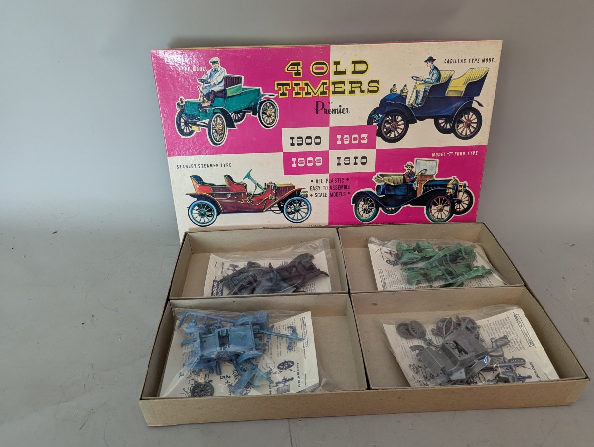Vintage Premier 4 Old Timers Model Car Kit Set No. 298 Unbuilt Collectible
