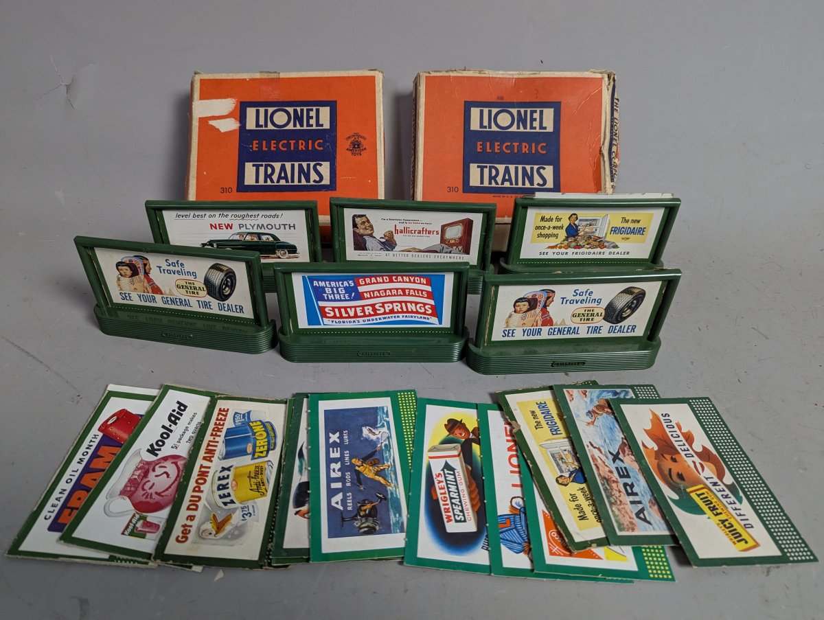 Vintage Lionel No. 310 Billboard Set Collectible Railroad Accessories