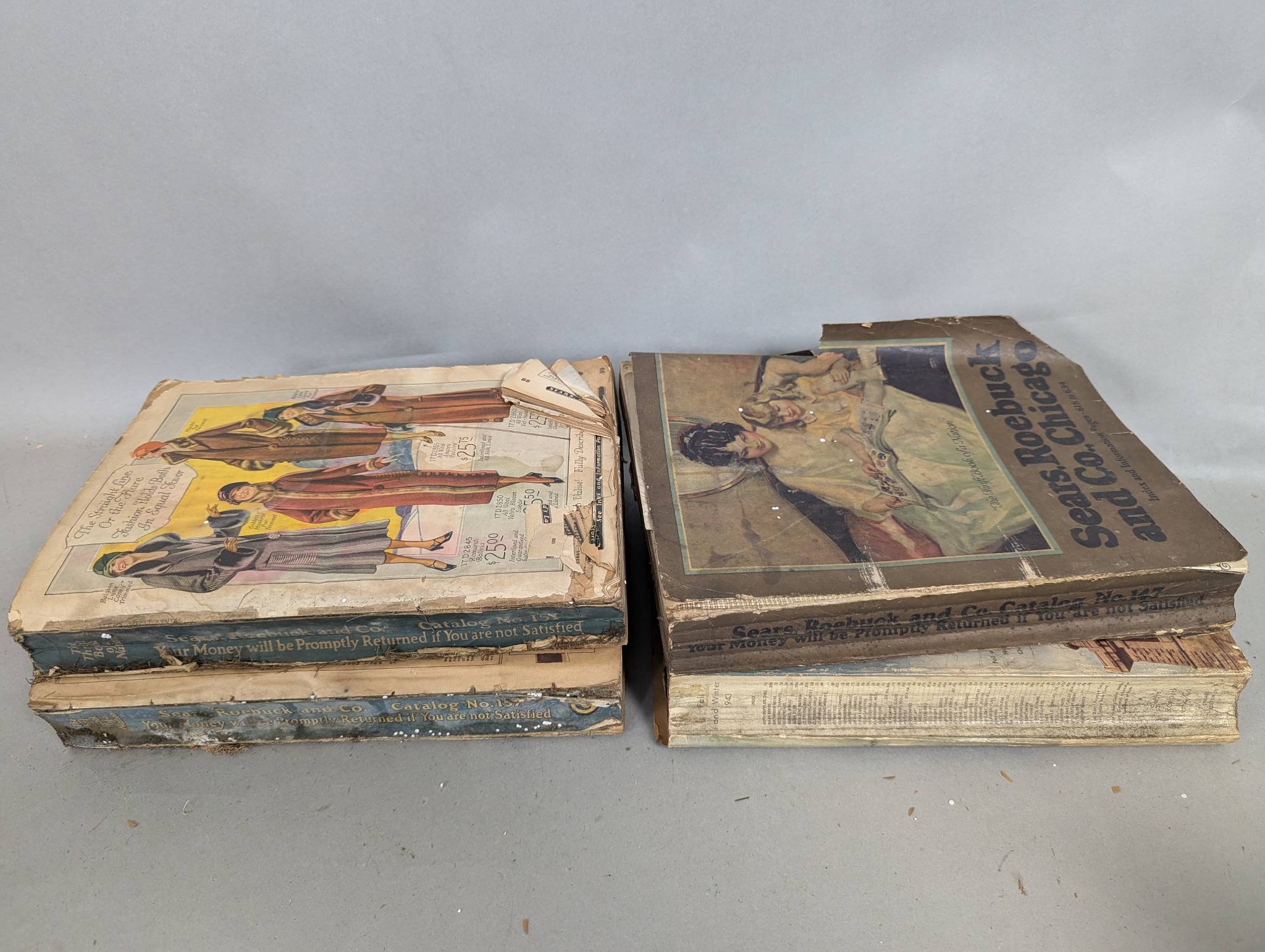 Sears Roebuck Catalog Lot No 147 151 147 1943-44 Winter
