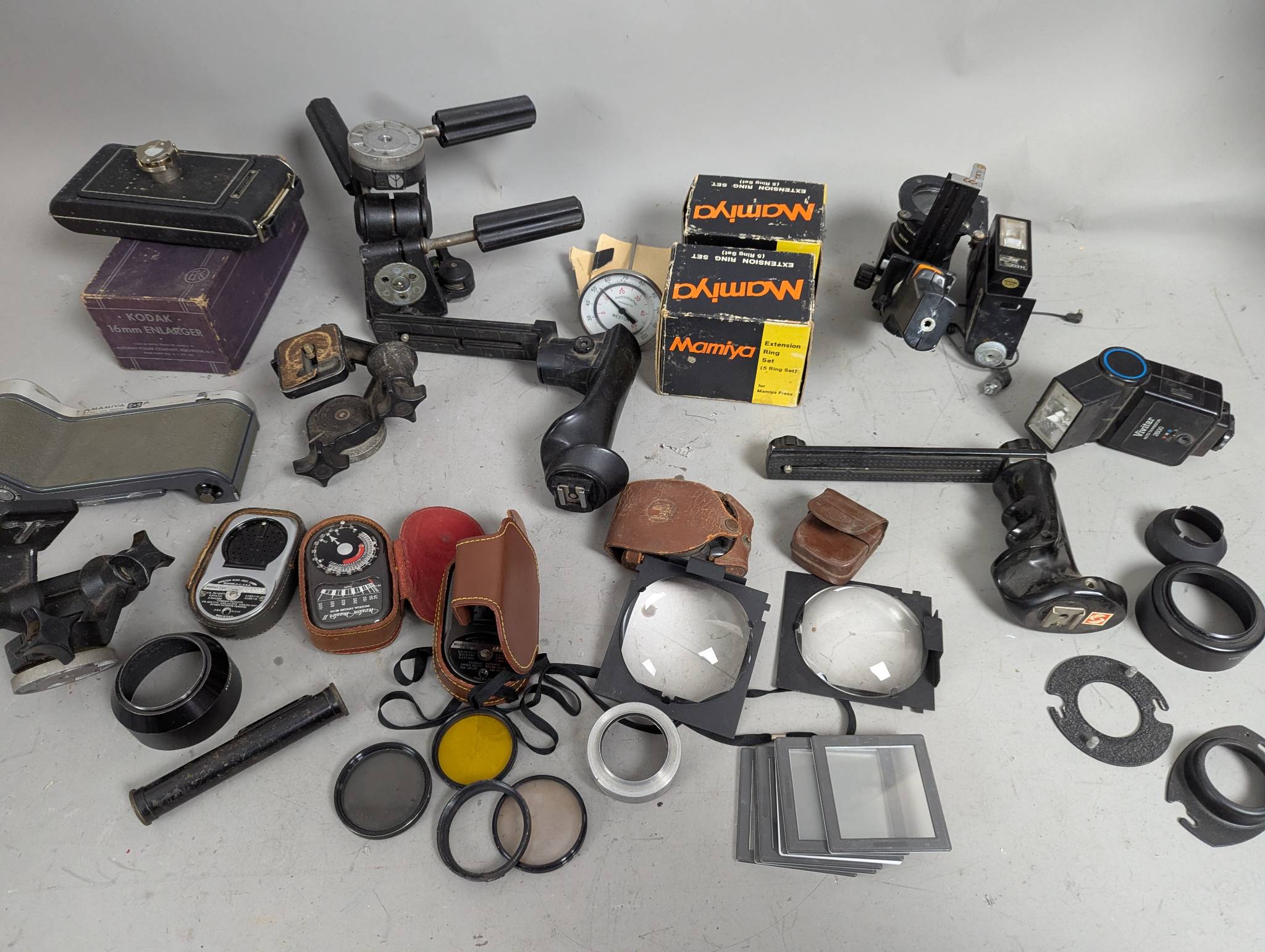 Lot Vintage Assorted Camera Accessories and Equipment