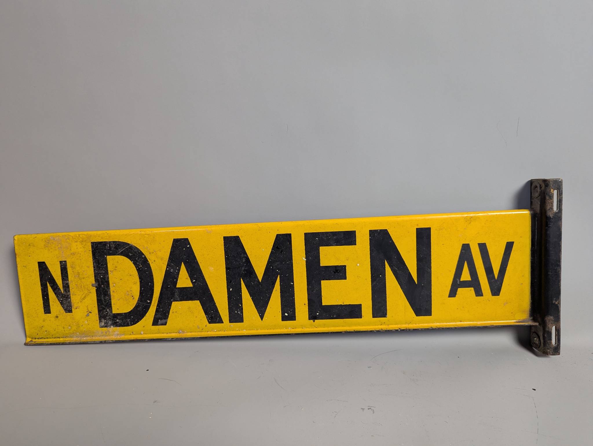 Double Sided Porcelain Chicago Damen Ave Street Sign