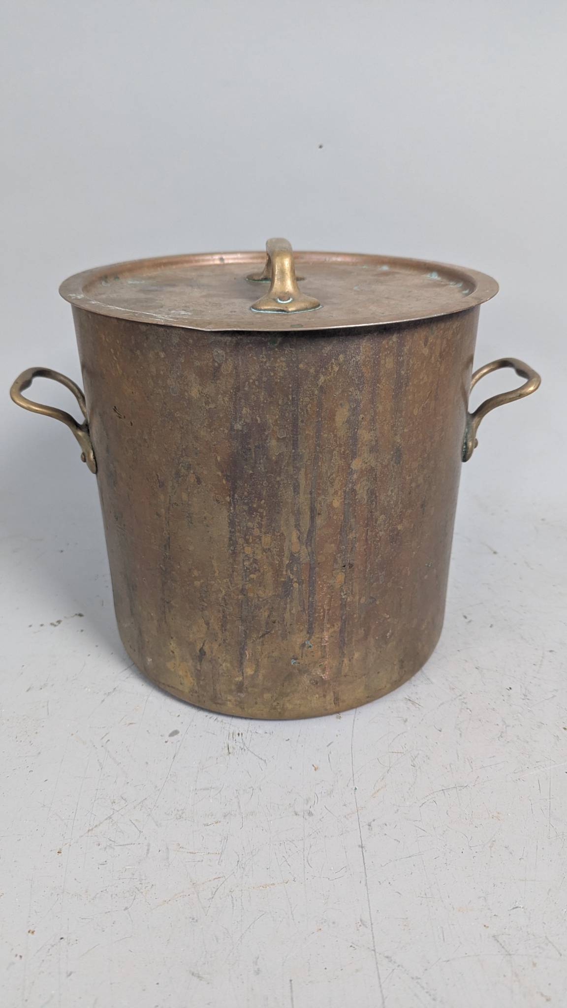 Bazar Francais New York 666 Brass Pot with Handles and Lid