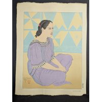 Paul Jacoulet Japanese Woodblock Print La Nouvelle Robe Metalanim Ponape Artwork