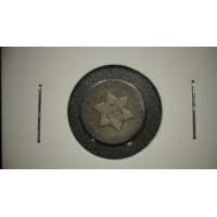 1851 U.S. Silver Three-Cent Piece Trime G by James B. Longacre - Rare Coin