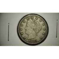 1883 Liberty Head V Nickel No CENTS Very Fine VF Charles E. Barber