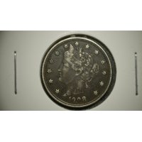 1908 Liberty Head V Nickel VF Very Fine Coin Designed by Charles E. Barber