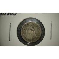 1853 Seated Liberty Half Dime with Arrows V.G. Grade - United States Mint